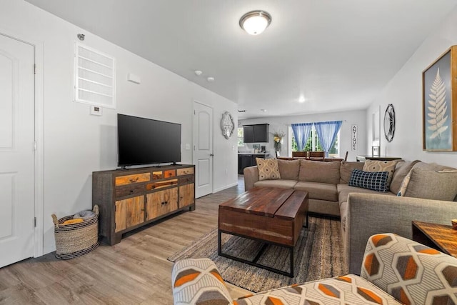 310 W College St, Branson, MO 65616 - living area with light wood-type flooring