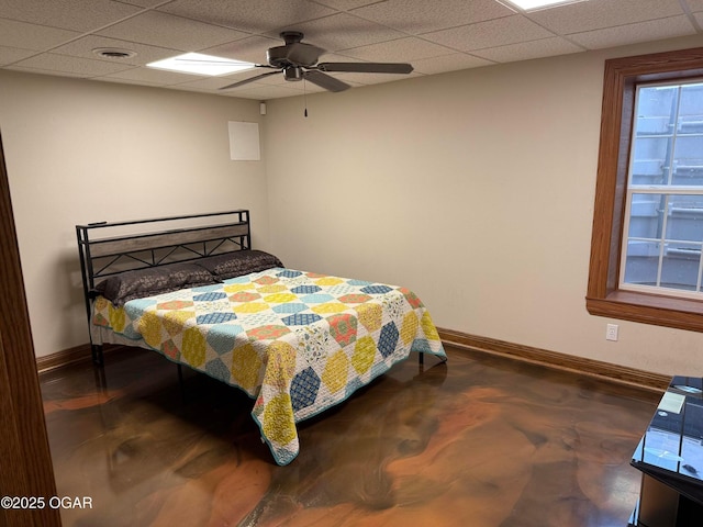 318 Fox Fire Ct, Joplin, MO 64801 - bedroom with a paneled ceiling and a ceiling fan