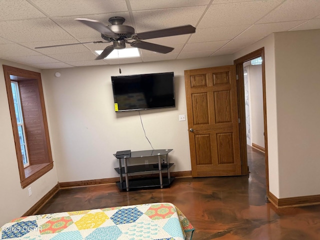 318 Fox Fire Ct, Joplin, MO 64801 - bedroom with a drop ceiling and ceiling fan