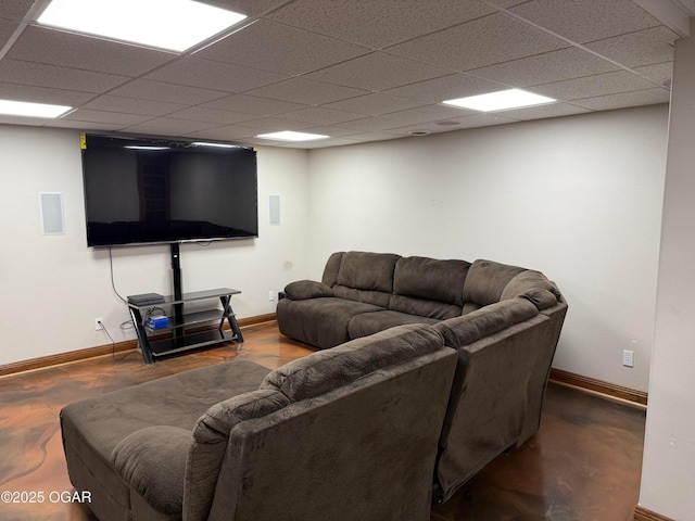 318 Fox Fire Ct, Joplin, MO 64801 - living area featuring a drop ceiling