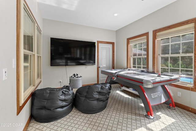 318 Fox Fire Ct, Joplin, MO 64801 - playroom with baseboards and carpet flooring