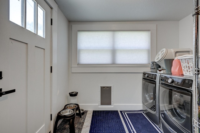 1508 S Moffet Ave, Joplin, MO 64804 - washroom featuring washing machine and clothes dryer and healthy amount of natural light
