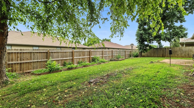 205 W Hunter Dr, Nixa, MO 65714 - fenced backyard featuring a patio area