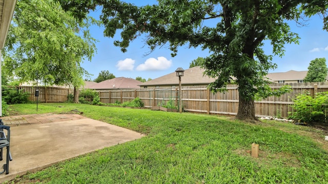 205 W Hunter Dr, Nixa, MO 65714 - fenced backyard featuring a patio area
