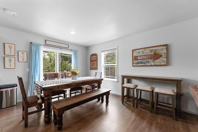 302 W College St, Branson, MO 65616 - dining room with wood finished floors, plenty of natural light, and recessed lighting
