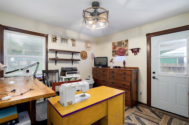 1648 N Yates Ave, Springfield, MO 65803 - office space with a chandelier and healthy amount of natural light