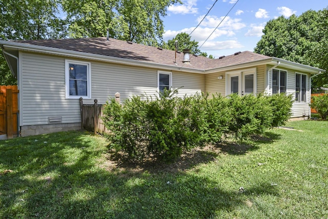 3642 N Olive Ct, Springfield, MO 65803 - back of property with a shingled roof