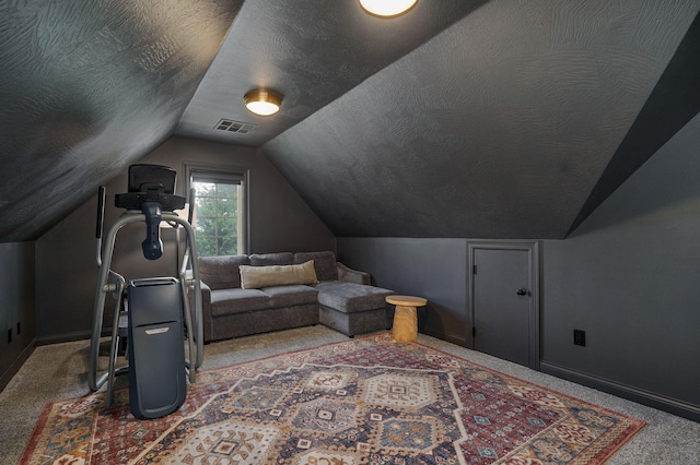 1421 N Rockingham Ave, Nixa, MO 65714 - exercise area with carpet floors and lofted ceiling