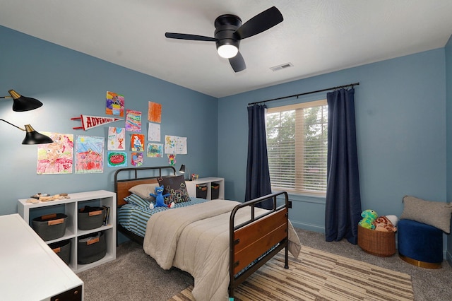 1421 N Rockingham Ave, Nixa, MO 65714 - carpeted bedroom featuring ceiling fan