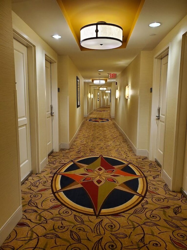 200 S Sycamore St Unit 902, Branson, MO 65616 - hallway featuring baseboards and recessed lighting