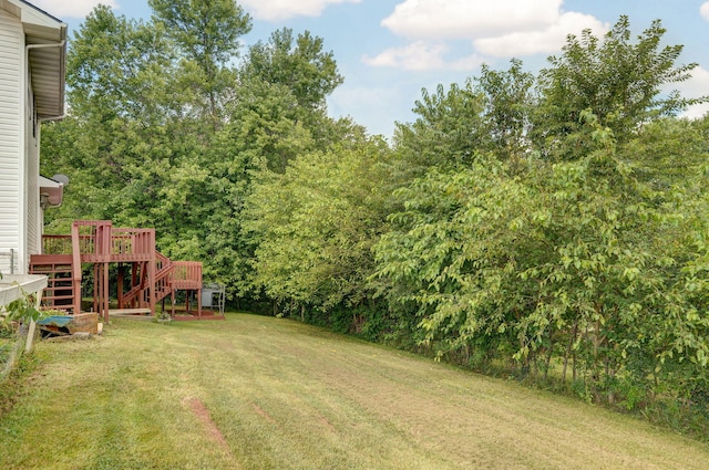2001 S 16th Ave, Ozark, MO 65721 - view of green lawn featuring stairway and a deck