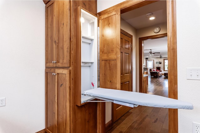 120 E Kennedy Blvd, Buffalo, MO 65622 - hallway featuring dark wood-style floors
