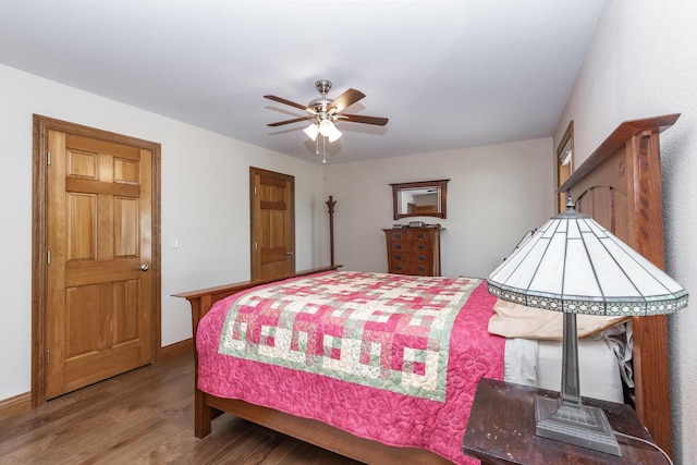 120 E Kennedy Blvd, Buffalo, MO 65622 - bedroom with wood finished floors and ceiling fan