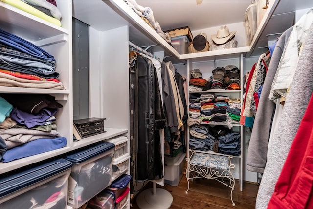 120 E Kennedy Blvd, Buffalo, MO 65622 - walk in closet with wood finished floors