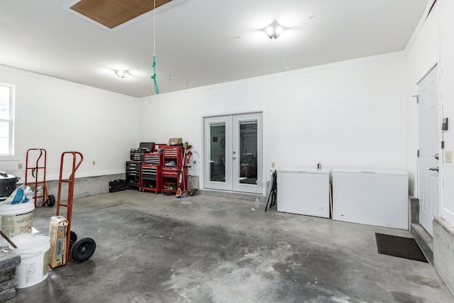 120 E Kennedy Blvd, Buffalo, MO 65622 - garage featuring french doors and refrigerator