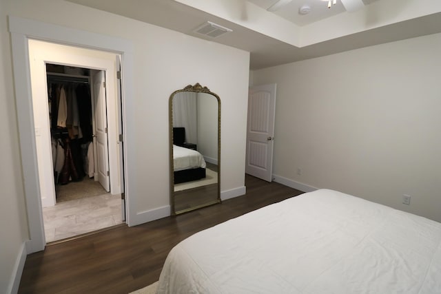 1224 S Mulberry Ave, Springfield, MO 65802 - bedroom featuring dark wood-style flooring and baseboards