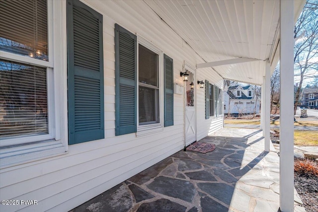 view of patio / terrace featuring covered porch