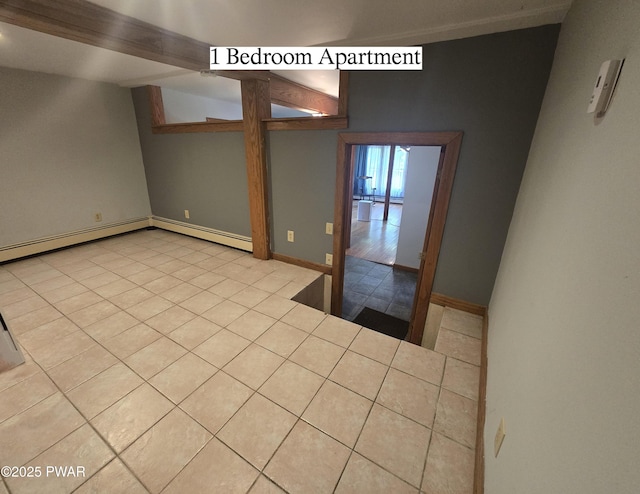 27 Maple Trail, Trail, NY 12790 - unfurnished room featuring tile patterned flooring and a baseboard radiator