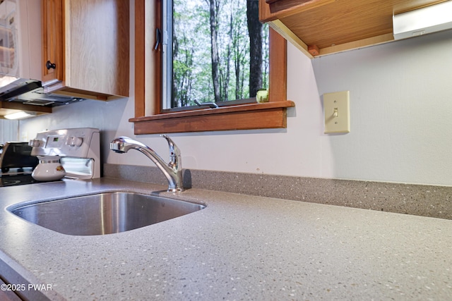 kitchen view of a sink