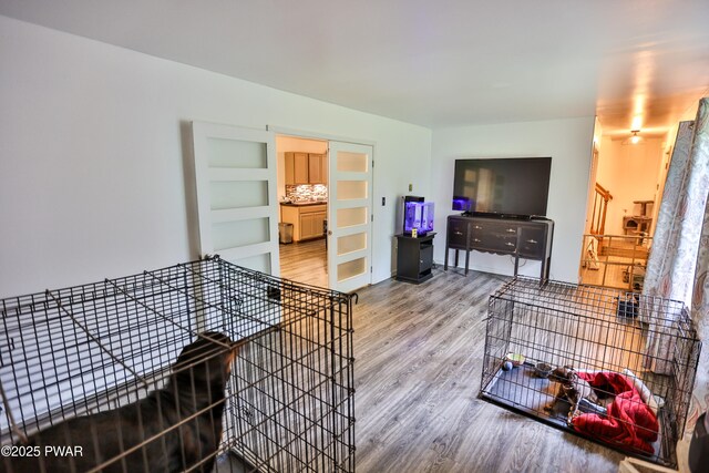 174 Laverne Dr, Dingmans Ferry, PA 18328 - living room featuring wood finished floors