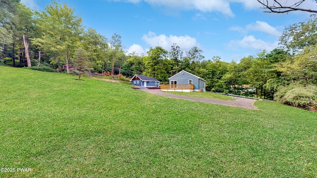 136 Heaters Hill Rd, Matamoras, PA 18336 - view of green lawn with driveway