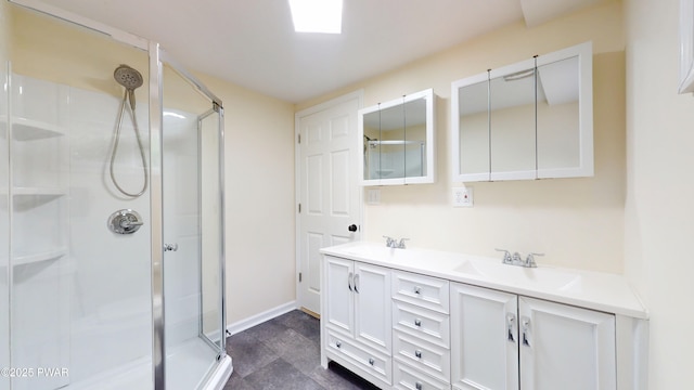 136 Heaters Hill Rd, Matamoras, PA 18336 - full bathroom featuring a stall shower and double vanity