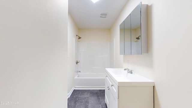 136 Heaters Hill Rd, Matamoras, PA 18336 - bathroom with vanity and bathing tub / shower combination