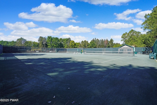 view of tennis court