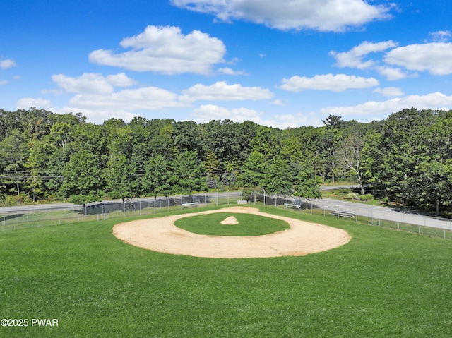 surrounding community with a lawn