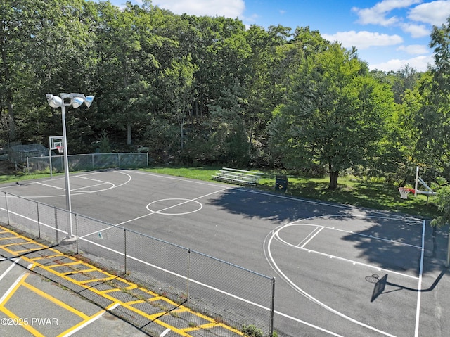 view of basketball court