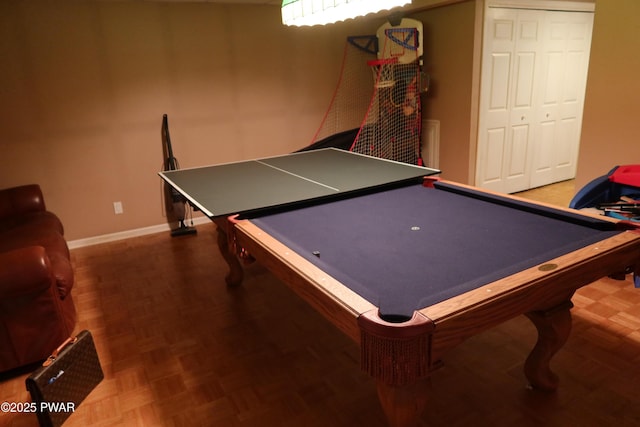 143 Heritage Dr, Lackawaxen, PA 18435 - playroom with billiards and baseboards