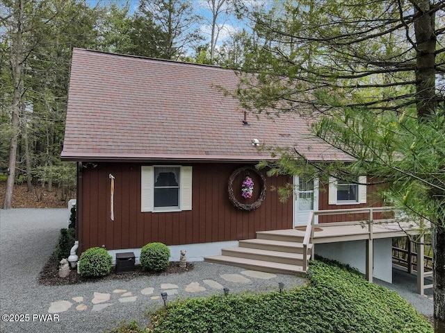 32 White Oak Dr, Lakeville, PA 18438 - view of front of home featuring a shingled roof