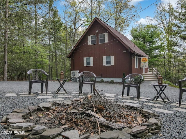 32 White Oak Dr, Lakeville, PA 18438 - view of home's exterior featuring ac unit