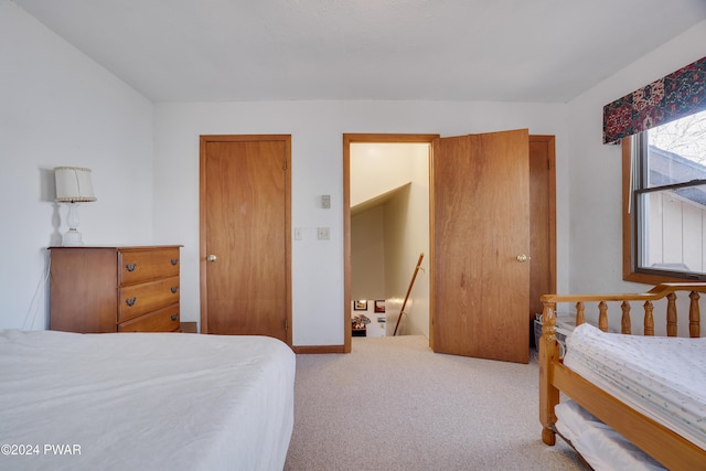 bedroom featuring carpet floors