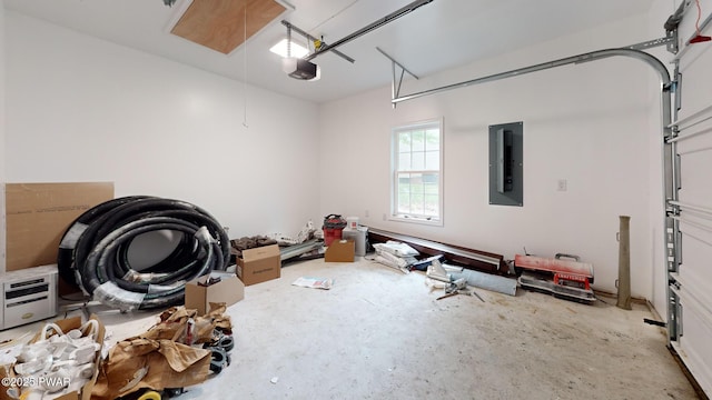 209 Bindale Rd, Tamiment, PA 18324 - garage with electric panel and a garage door opener