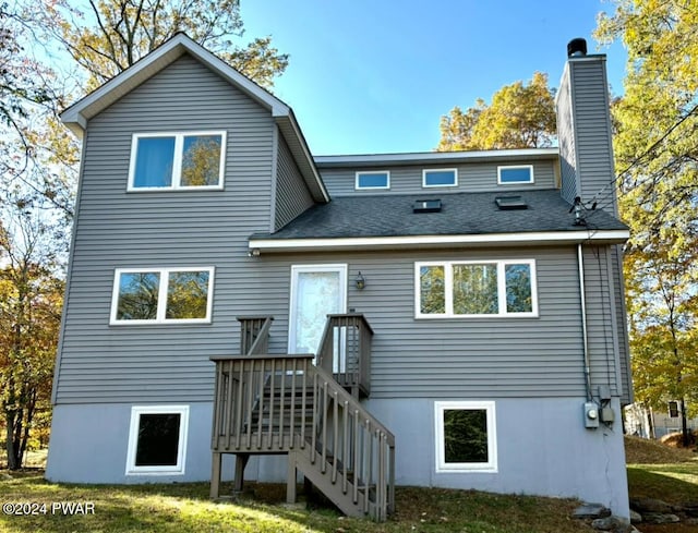 view of rear view of property