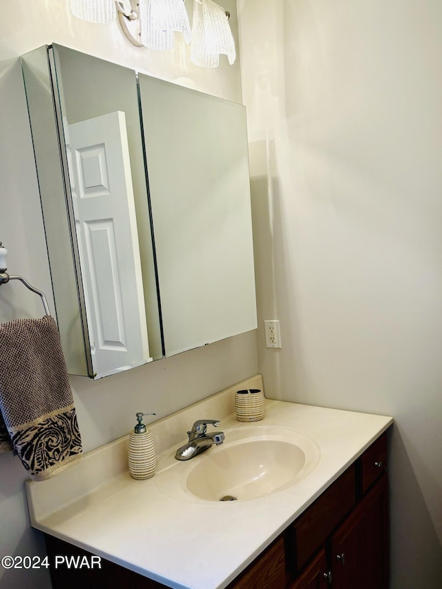 bathroom featuring vanity