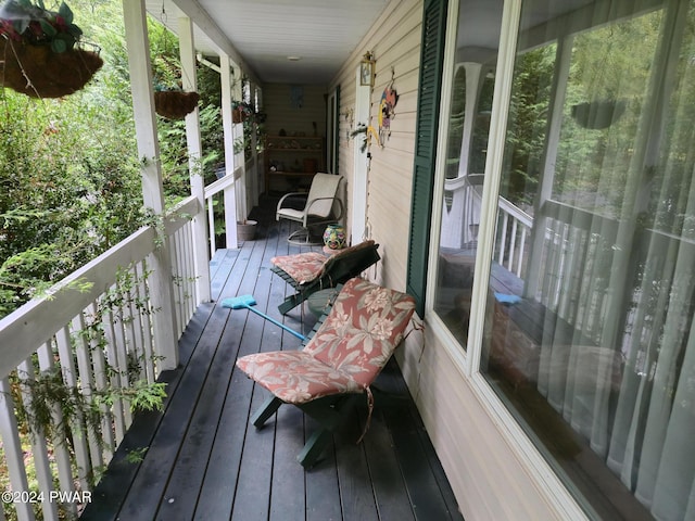 129 Hawk View Dr, Milford, PA 18337 - view of wooden porch