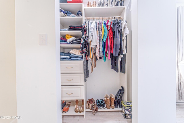 view of closet