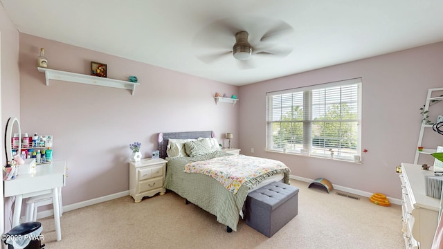 233 Shadow Wood Cir, Archbald, PA 18403 - bedroom with light carpet and ceiling fan