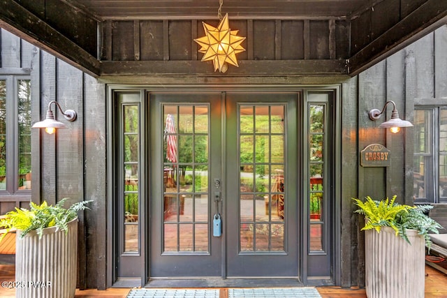 803 Deerfield Rd, Lake Ariel, PA 18436 - doorway to property with french doors