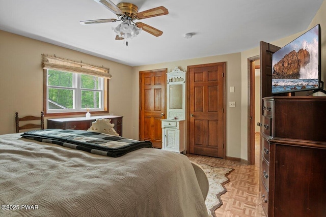 141 Constitution Dr, Lackawaxen, PA 18435 - bedroom featuring baseboards and a ceiling fan