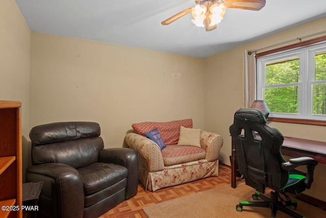 141 Constitution Dr, Lackawaxen, PA 18435 - office featuring ceiling fan