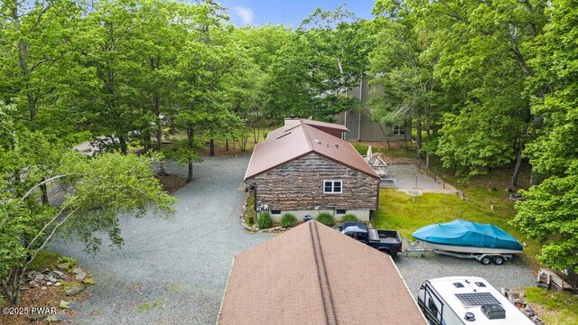 141 Constitution Dr, Lackawaxen, PA 18435 - aerial view of property and surrounding area