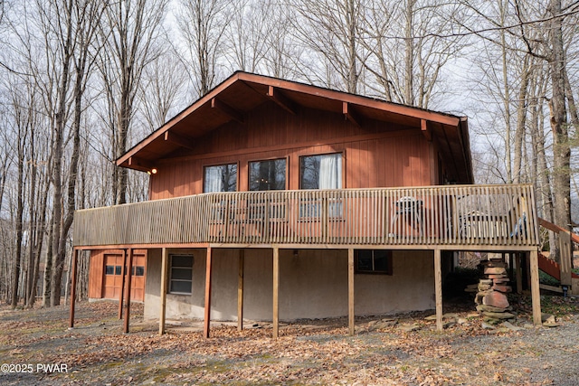 exterior space featuring a deck