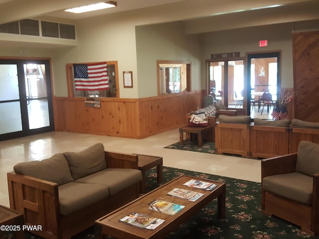 188 Forest Ridge Dr, Hawley, PA 18428 - community lobby featuring wainscoting and wood walls