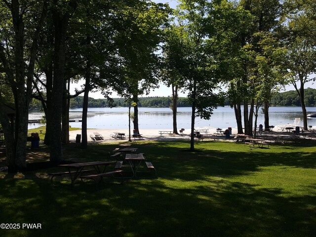 188 Forest Ridge Dr, Hawley, PA 18428 - view of community with a water view and a lawn