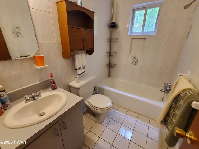 188 Forest Ridge Dr, Hawley, PA 18428 - full bath with vanity, tile patterned floors, and tub / shower combination