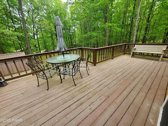188 Forest Ridge Dr, Hawley, PA 18428 - deck with outdoor dining space