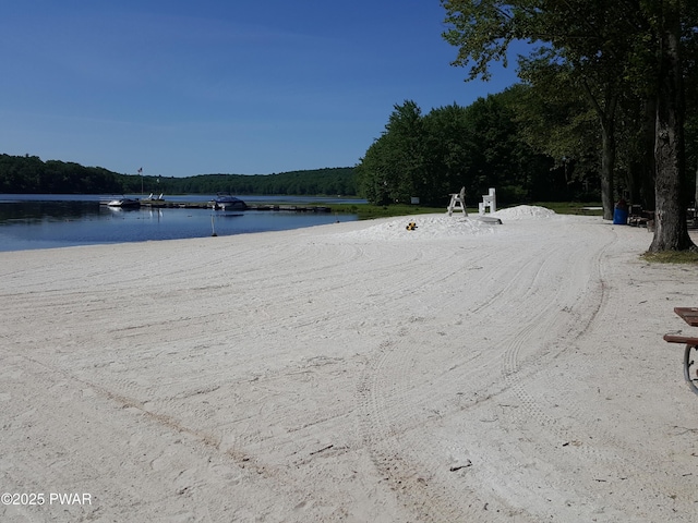 188 Forest Ridge Dr, Hawley, PA 18428 - water view featuring a forest